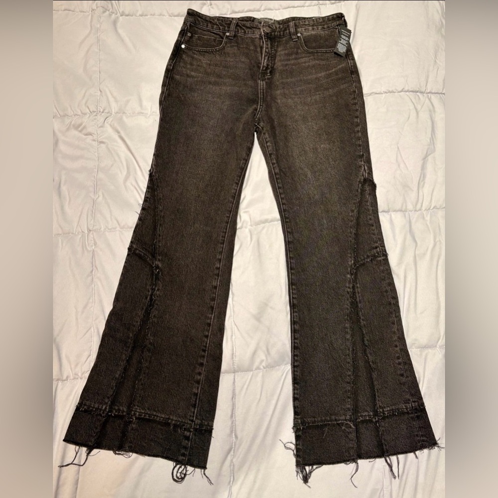 Women's Black Flared Jeans